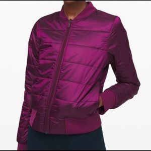 Lululemon Reversible Plum Bomber Jacket
